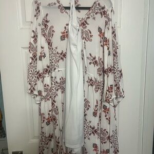 Floral Print Dress with Long Sleeves